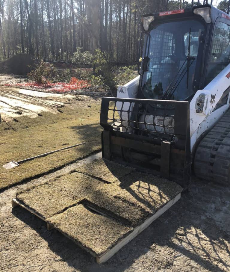 Pallet Of Dormant Sod Install