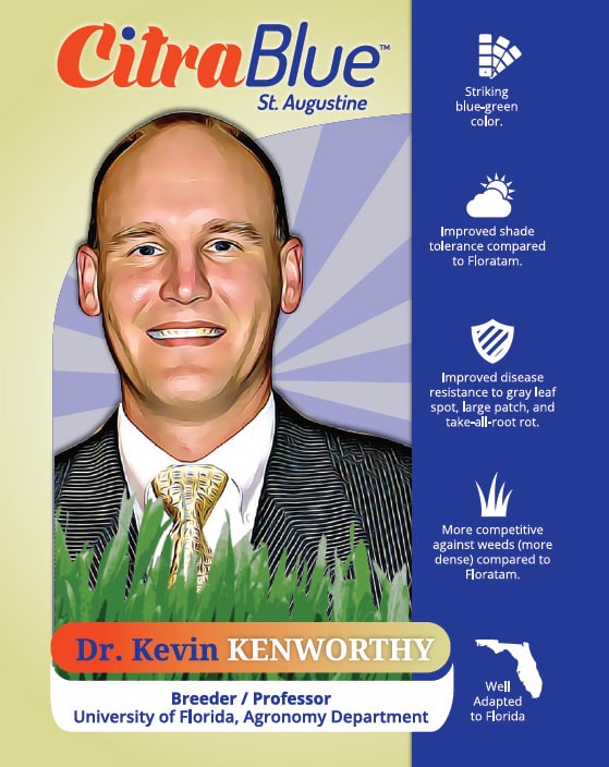 Kevin Kenworthy Citrablue Trading Card Front