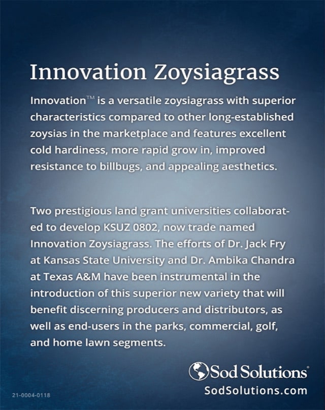 Ambika Chandra Innovation Zoysia Trading Card Back