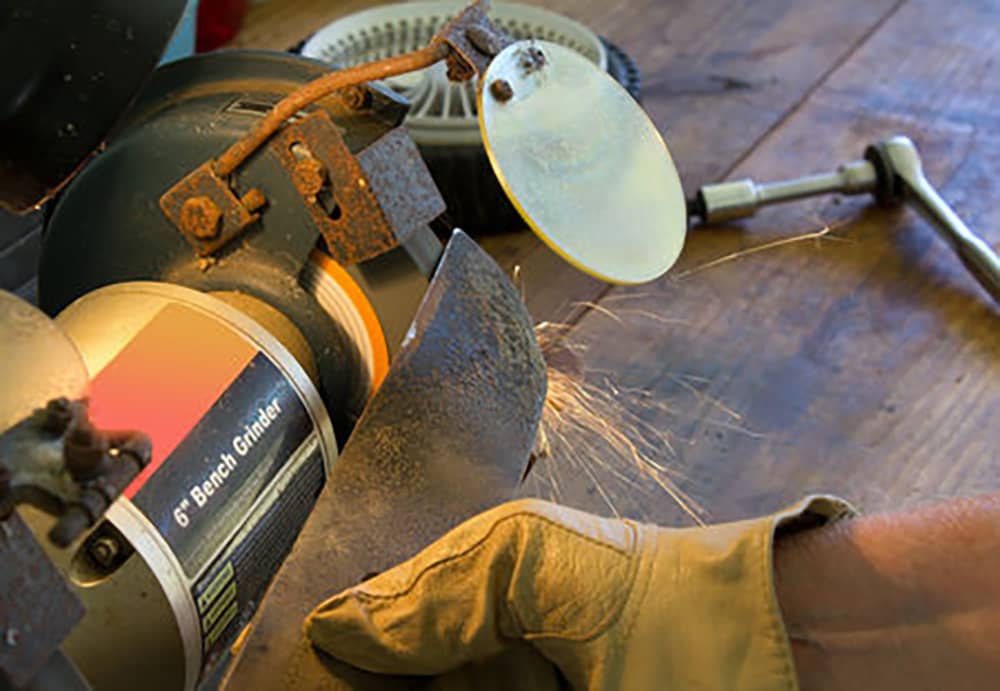 Sharpening Mower Blade